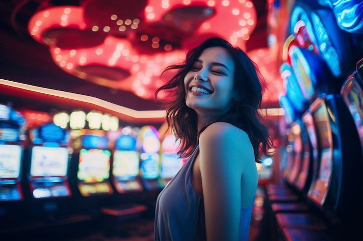 Dashboard multipermainan dengan Liga 1, Live Casino, dan kategori slot